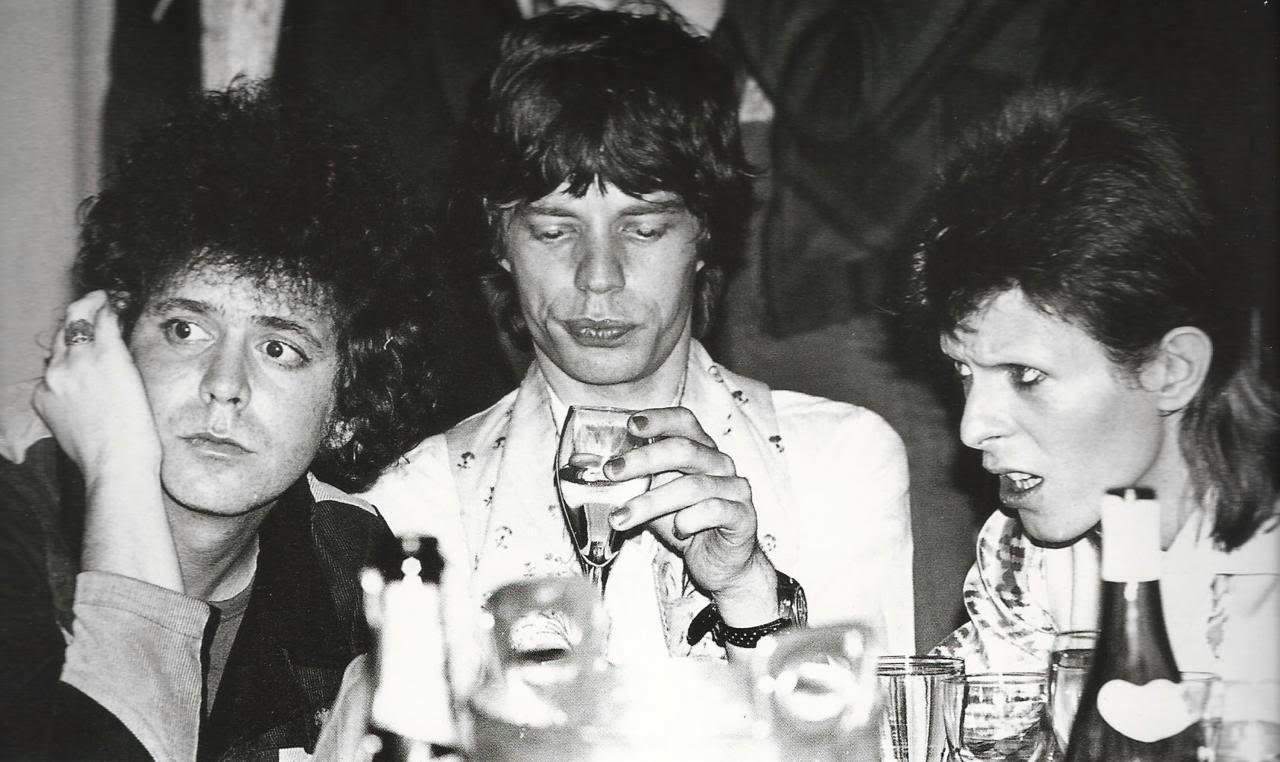 With Lou Reed and Mick Jagger, changing music as we knew it.
